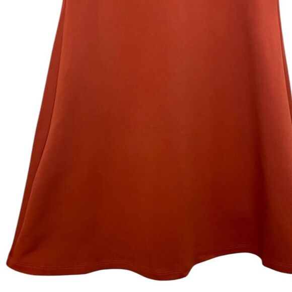 Girlfriend Collective Naomi Lined Mini Workout Dress in Lava Red L - Picture 6 of 6